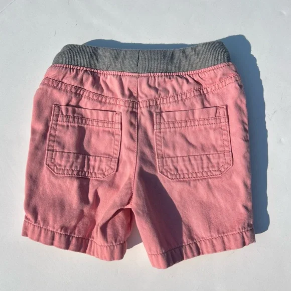 Cat & Jack Pink and Gray Elastic Waist Shorts - Picture 2 of 5